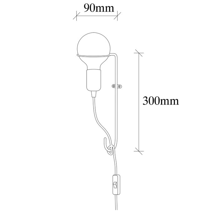 Opviq Pota - 3664 Lámpara de pared Negra Opviq Pota - 3664 Lámpara de pared Negra